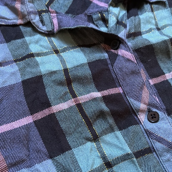 Rails Teal/Pink Hunter Plaid Button Down Shirt - Picture 6 of 8